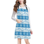 Dolphin Tribal Pattern Adjustable Apron - Yliana