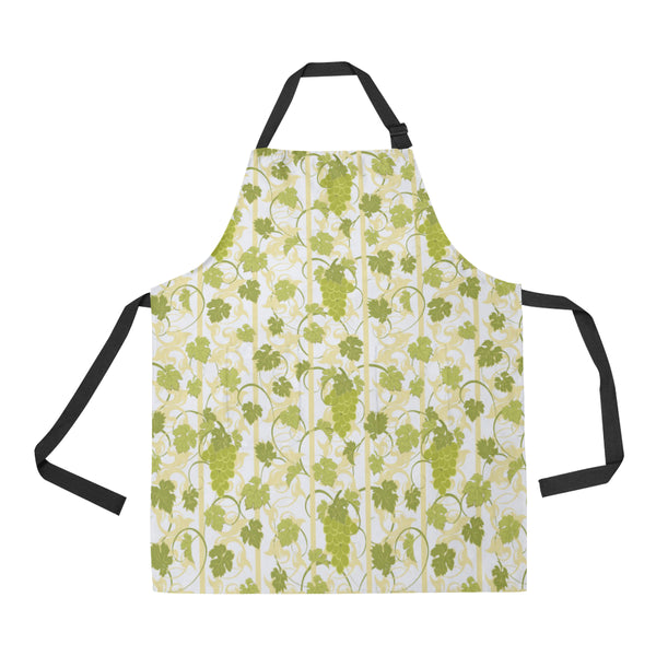 Grape Pattern Background Adjustable Apron - Yliana