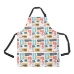Guitar Pattern Background Adjustable Apron - Yliana
