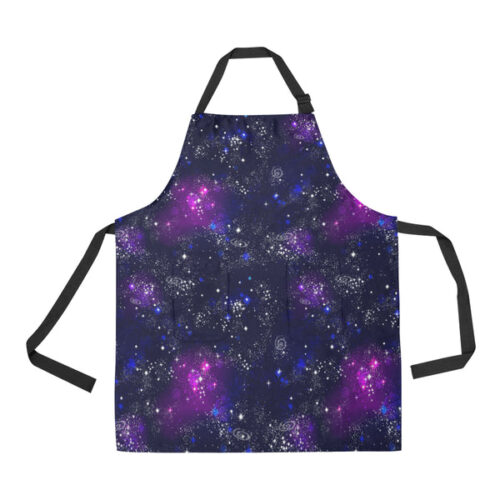 Space Galaxy Pattern Adjustable Apron - Yliana