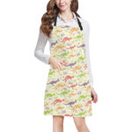 Colorful Kangaroo Pattern Adjustable Apron - Yliana