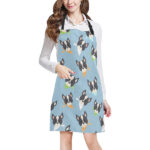 Cute Boston Terrier Pattern Adjustable Apron - Yliana