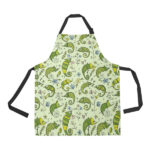 Cute Chameleon Lizard Pattern Adjustable Apron - Yliana