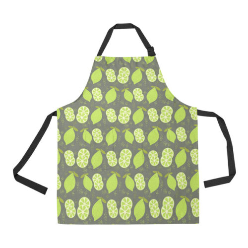Lime Pattern Theme Adjustable Apron - Yliana