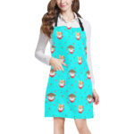 Shiba Inu Japanese Hat Pattern Adjustable Apron - Yliana