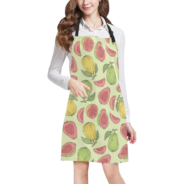 Guava Pattern Background Adjustable Apron - Yliana