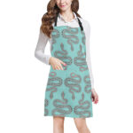 Snake Tribal Pattern Adjustable Apron - Yliana
