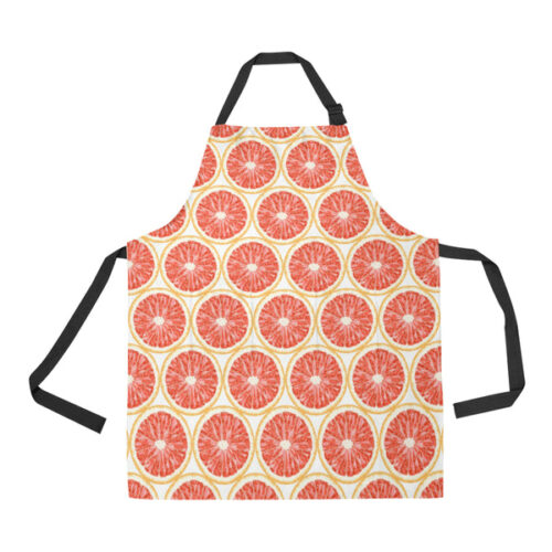 Sliced Grapefruit Pattern Adjustable Apron - Yliana
