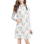Hand Drawn Windmill Pattern Adjustable Apron - Yliana