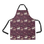Horse Pattern Background Adjustable Apron - Yliana
