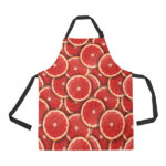 Sliced Grapefruit Pattern Background Adjustable Apron - Yliana