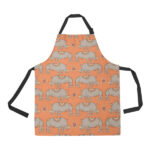 Rhino Pattern Theme Adjustable Apron - Yliana