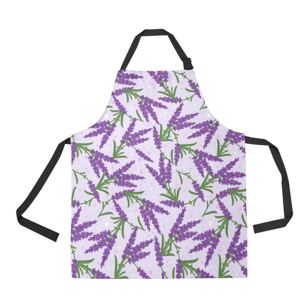 Lavender Pattern Adjustable Apron - Yliana