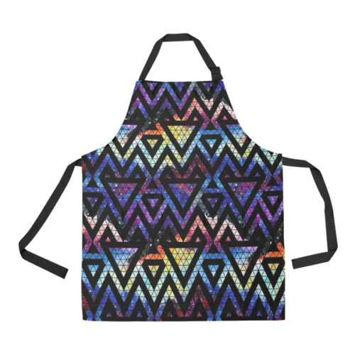 Space Colorful Tribal Galaxy Pattern Adjustable Apron - Yliana