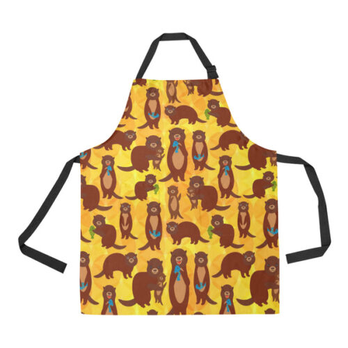 Otter Pattern Adjustable Apron - Yliana