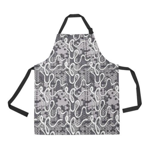 Snake Gray Pattern Adjustable Apron - Yliana