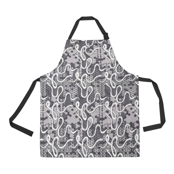 Snake Gray Pattern Adjustable Apron - Yliana
