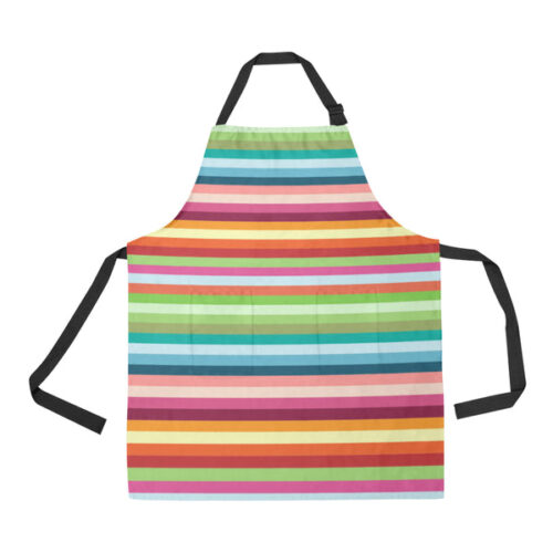 Rainbow Pattern Adjustable Apron - Yliana