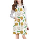 Onion Pattern Background Adjustable Apron - Yliana