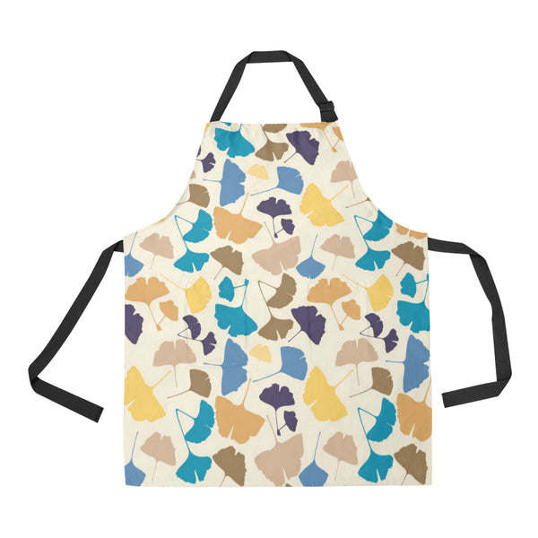 Colorful Ginkgo Leaves Pattern Adjustable Apron - Yliana