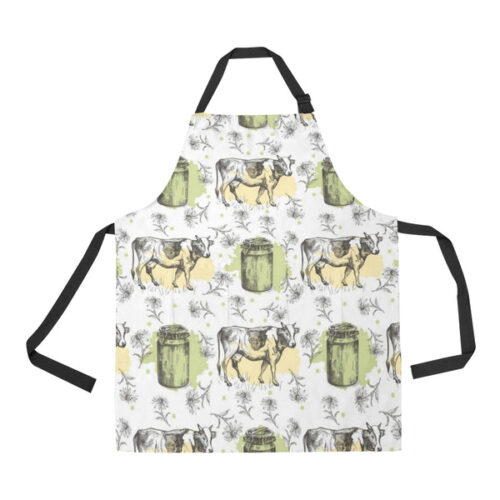 Cow Pattern Adjustable Apron - Yliana