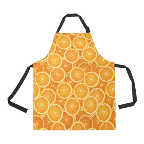 Sliced Orange Pattern Adjustable Apron - Yliana