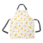 Saxophone Pattern Theme Adjustable Apron - Yliana