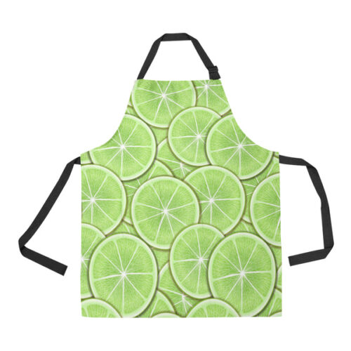 Sliced Lime Pattern Adjustable Apron - Yliana