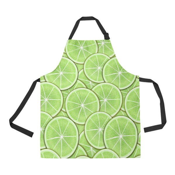 Sliced Lime Pattern Adjustable Apron - Yliana