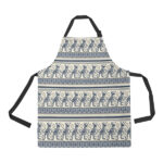 Kangaroo Aboriginal Pattern Ethnic Motifs Adjustable Apron - Yliana