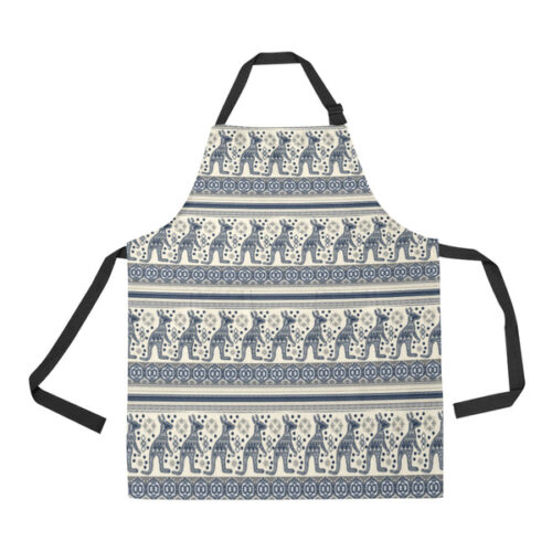 Kangaroo Aboriginal Pattern Ethnic Motifs Adjustable Apron - Yliana