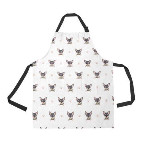 Cute Chihuahua Paw Pattern Adjustable Apron - Yliana
