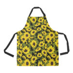 Sunflower Theme Pattern Adjustable Apron - Yliana