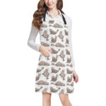 Sea Lion Pattern Background Adjustable Apron - Yliana