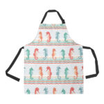 Seahorse Pattern Theme Adjustable Apron - Yliana
