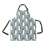 Penguin Pattern Theme Adjustable Apron - Yliana