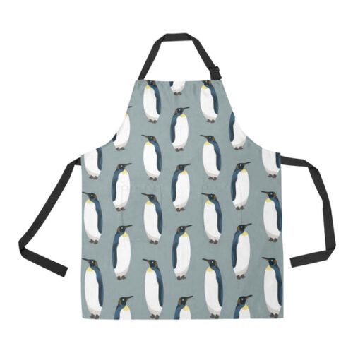 Penguin Pattern Theme Adjustable Apron - Yliana