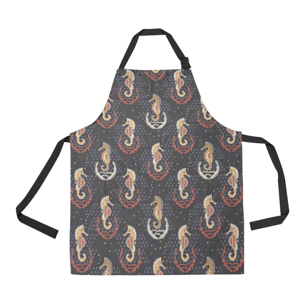 Seahorse Pattern Adjustable Apron - Yliana