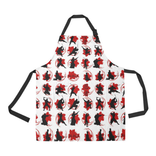 Ninja Pattern Adjustable Apron - Yliana