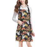 Japanese Crane Pattern Adjustable Apron - Yliana