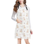 Cute Shiba Inu Heart Pattern Adjustable Apron - Yliana