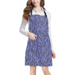 Lavender Theme Pattern Adjustable Apron - Yliana