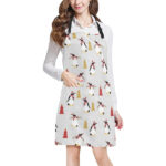 Penguin Christmas Tree Pattern Adjustable Apron - Yliana