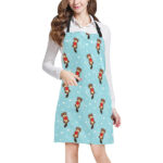 Otter Heart Pattern Adjustable Apron - Yliana