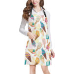 Colorful Ice Cream Pattern Adjustable Apron - Yliana