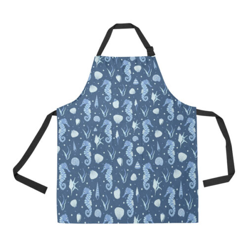 Seahorse Shell Pattern Adjustable Apron - Yliana
