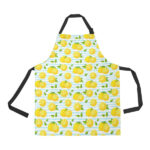Lemon Pattern Stripe Background Adjustable Apron - Yliana