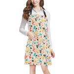 Saxophone Pattern Background Adjustable Apron - Yliana