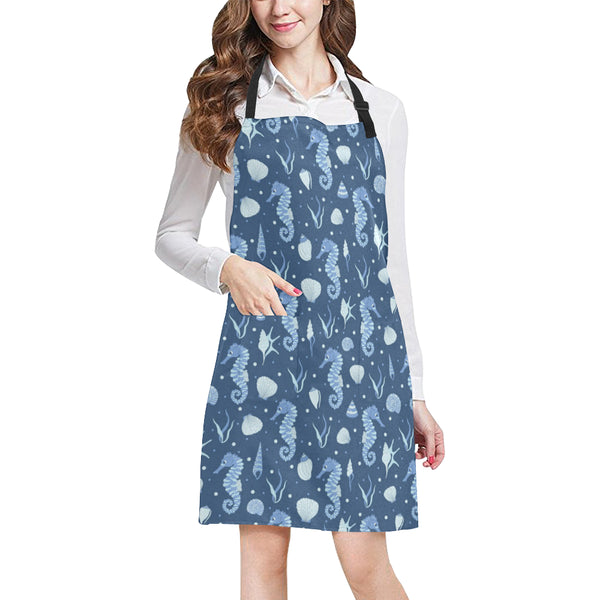 Seahorse Shell Pattern Adjustable Apron - Yliana