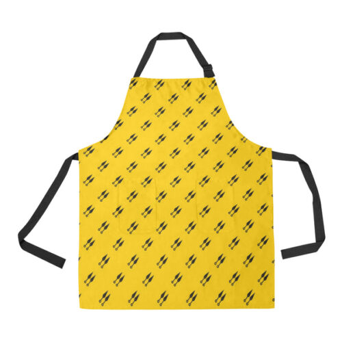 Ninja Weapon Pattern Adjustable Apron - Yliana